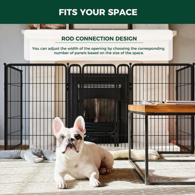 Show full view: FXW Indoor Playpen with Gate, Black, 40-in, 8-panel slide 3 of 5