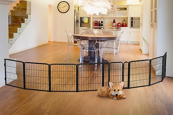 Show full view: FXW Indoor Playpen with Gate, Black, 24-in, 8-panel slide 1 of 7