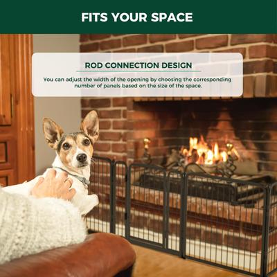 Show full view: FXW Indoor Playpen with Gate, Black, 24-in, 4-panel slide 3 of 7