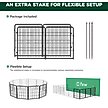 Show in main carousel: FXW Instant Outdoor Dog Playpen, Black, 32-in, 4-panel slide 2 of 5