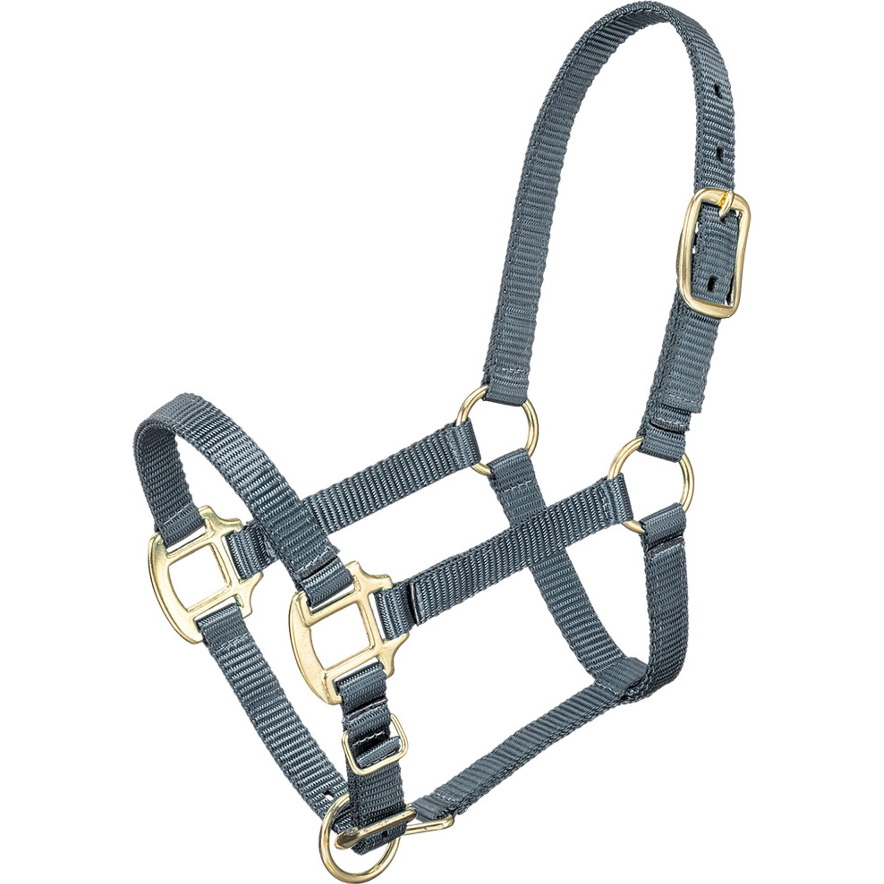 Tough1 Premium Horse Halter, Grey, Miniature - Large