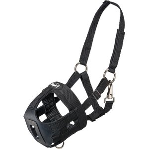 Tough1 Easy Breathe Horse Grazing Muzzle, Black, Mini