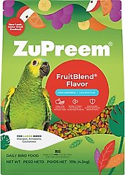 ZuPreem FruitBlend Flavor with Natural Flavors Daily Large Bird Food, 10-lb bag