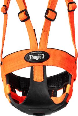 Show full view: Tough1 Easy Breathe V-Nose Horse Grazing Muzzle, Orange, Miniature slide 2 of 2
