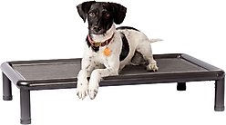 Snorehound Chew-Proof Aluminum Frame Elevated Dog Bed, Peppered Paws, Small
