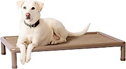 Snorehound Chew-Proof Aluminum Frame Elevated Dog Bed, Barking Brown, Medium