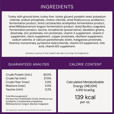 Show full view: Stella & Chewy's Tummy Ticklin' Turkey Dinner Morsels Freeze-Dried Raw Cat Food, 8-oz bag slide 10 of 13