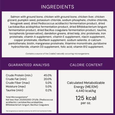 Show full view: Stella & Chewy's Yummy Lickin' Salmon & Chicken Dinner Morsels Freeze-Dried Raw Cat Food, 8-oz bag slide 10 of 13