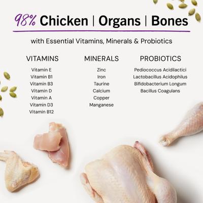 Show full view: Stella & Chewy's Chick Chick Chicken Dinner Morsels Freeze-Dried Raw Cat Food, 8-oz bag slide 9 of 13