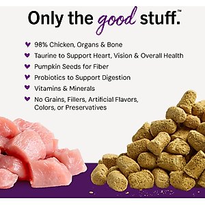 Stella & Chewy's Chick Chick Chicken Dinner Morsels Freeze-Dried Raw Cat Food, 18-oz bag
