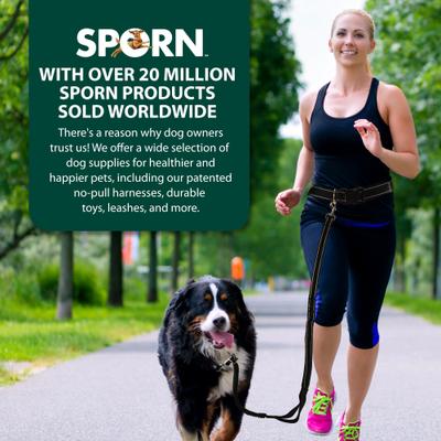 Show full view: Sporn Run-Together Hands-Free Bungee Comfort Added Features Jogging Belt & Leash, Black, Standard slide 8 of 9