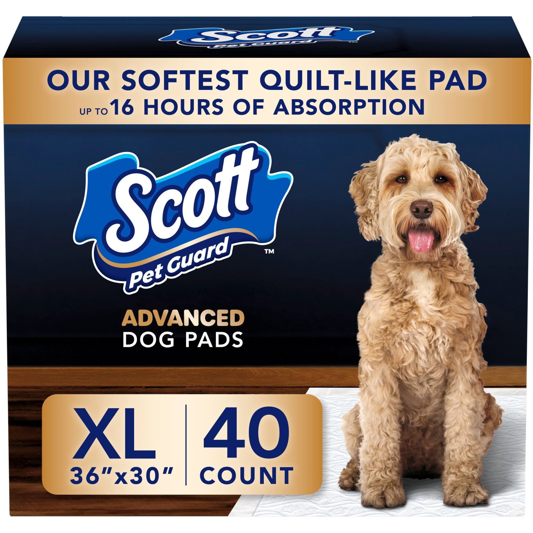 Scott Pet Guard Dog Advanced Training Pee Pads, X-Large: 30 x 36-in, 40 count
