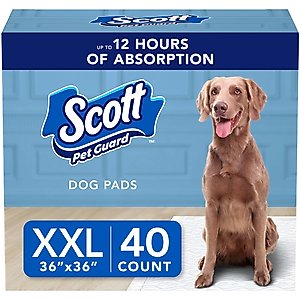 Scott Pet Guard Dog Training Pee Pads, XX-Large: 36 x 36-in, 40 count