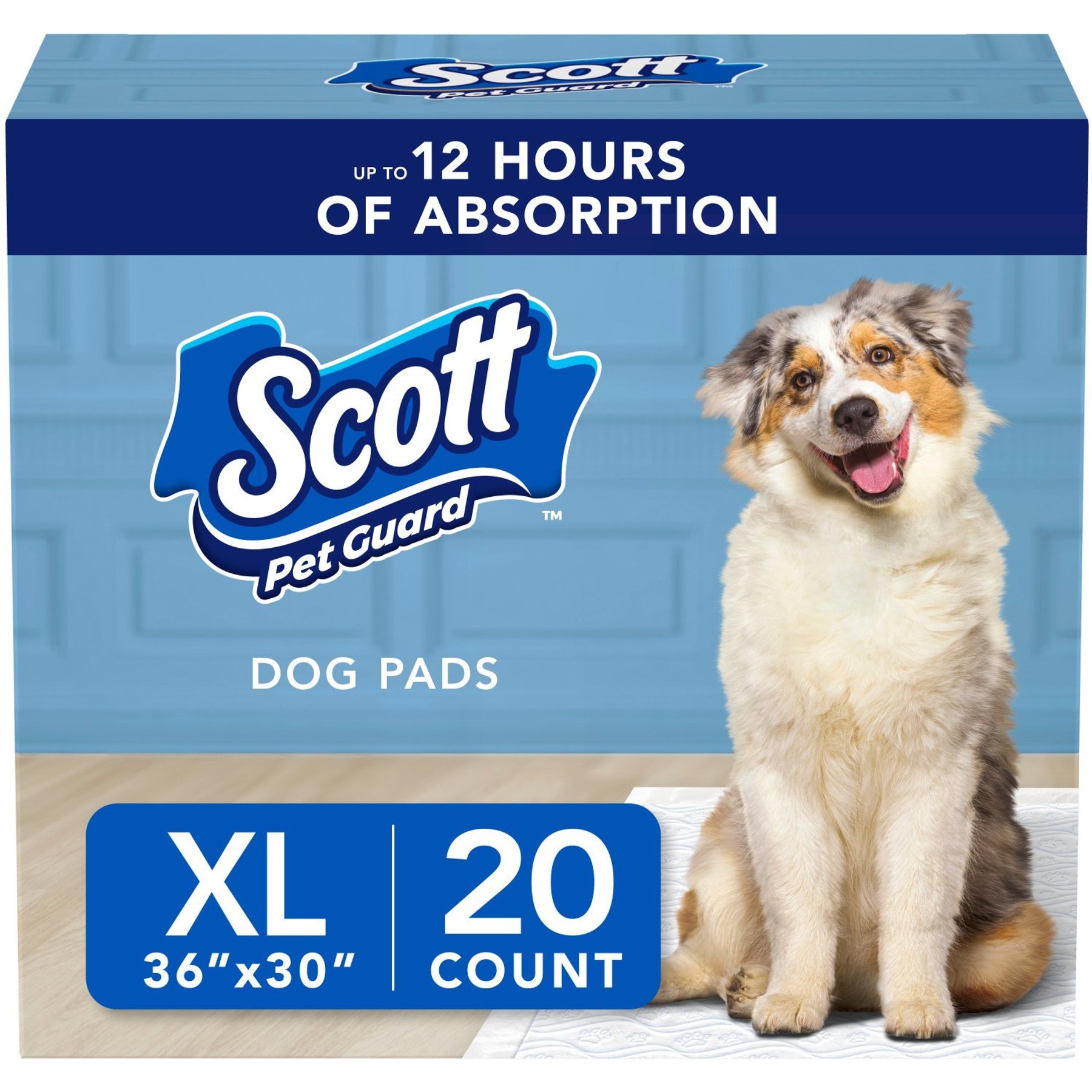 Scott Pet Guard Dog Training Pee Pads, X-Large: 30 x 36-in, 20 count
