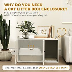 PawHut Furniture Style Hidden Cat Litter Box Enclosure slide 2 of 9