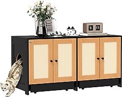 PawHut Cabinet Cat Litter Box Enclosure