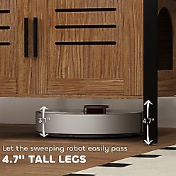 PawHut Furniture Style Cabinet Cat Litter Box Enclosure slide 2 of 9