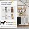 Show in main carousel: PawHut Side Table with Storage Furniture Style Dog Crate, White, 39 inch slide 9 of 9