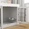 Show in main carousel: PawHut Furniture Style Dog Crate with Dog Bowls, White, 31 inch slide 9 of 9