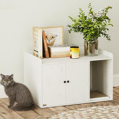 Show full view: PawHut Furniture Style Hidden Cat Litter Box Enclosure slide 9 of 10