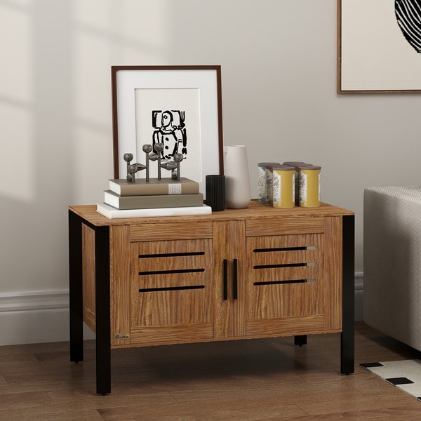 PawHut Cabinet Cat Litter Box Enclosure