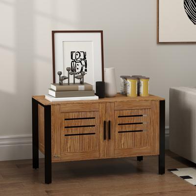 Show full view: PawHut Furniture Style Cabinet Cat Litter Box Enclosure slide 9 of 9