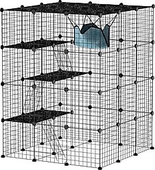 PawHut 4 Tier Indoor Cat Cage
