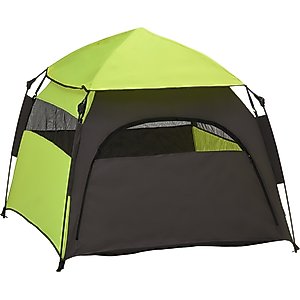 PawHut Pop Up Dog Tent, Green