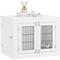 Show in main carousel: PawHut Furniture Style Dog Crate with Dog Bowls, White, 31 inch slide 1 of 9