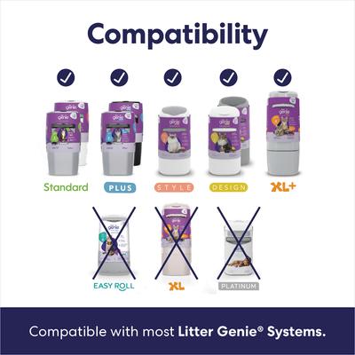Show full view: Frisco Cat Litter Disposal System Jumbo Refill, Compatible to Litter Genie Systems, 21-ft, 1 count slide 3 of 8