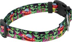 Country Brook Design Deluxe Space Aliens Dog Collar, Large slide 2 of 5
