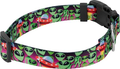 Show full view: Country Brook Design Deluxe Space Aliens Dog Collar, X-Large slide 4 of 5