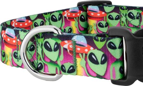 Show full view: Country Brook Design Deluxe Space Aliens Dog Collar, X-Large slide 5 of 5