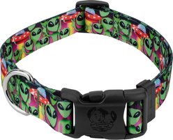 Country Brook Design Deluxe Space Aliens Dog Collar, X-Large