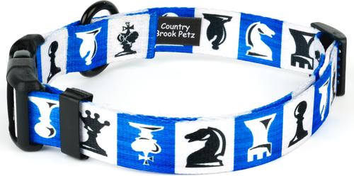 Show full view: Country Brook Design Deluxe Chess Pieces Dog Collar, Large slide 5 of 6
