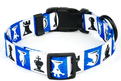 Show full view: Country Brook Design Deluxe Chess Pieces Dog Collar, Large slide 4 of 6