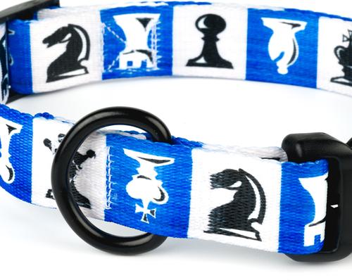 Show full view: Country Brook Design Deluxe Chess Pieces Dog Collar, Large slide 6 of 6