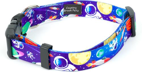 Show full view: Country Brook Design Deluxe Cosmic Dreams Dog Collar, X-Small slide 3 of 5