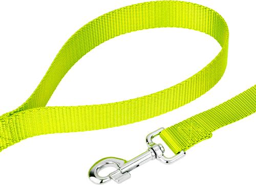 Show full view: Country Brook Design Nylon Dog Leash, 6-ft, Hot Yellow, Large slide 4 of 5