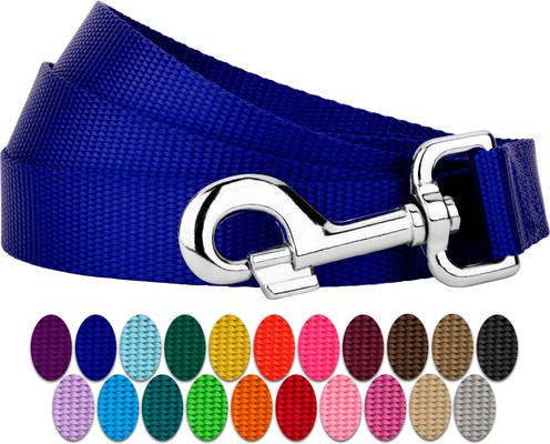 Show full view: Country Brook Design Nylon Dog Leash, 6-ft, Bright Royal Blue, Large slide 6 of 8
