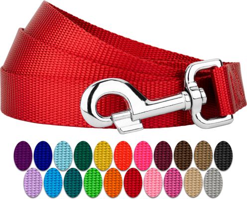 Show full view: Country Brook Design Nylon Dog Leash, 6-ft, Bright Red, Large slide 5 of 7