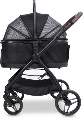 Show full view: Wonderfold Buddy 2-in-1 Convertible Dog Stroller, Black slide 2 of 5