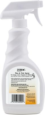 Show full view: Zodiac Flea & Tick Spray for Dogs, Cats, Puppies & Kittens, 16-fl oz slide 4 of 7