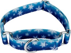 Country Brook Design Winter Wonderland Martingale Dog Collar, Medium