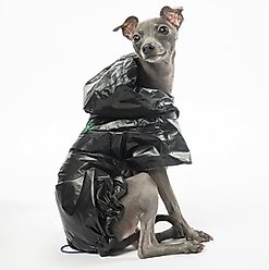 Pebot Alita Hooded Dog & Cat Lightweight Waterproof Rain Jacket, Black, Size 14 slide 2 of 6
