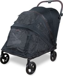 Wonderfold Flat Fold Dog Stroller, Graphite Black, Large