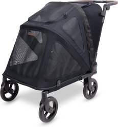 Wonderfold Hudson Flat Fold Dog Stroller, Graphite Black, Medium