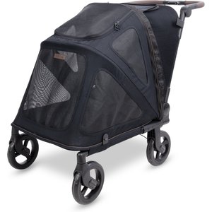 Wonderfold Flat Fold Dog Stroller, Graphite Black, Medium