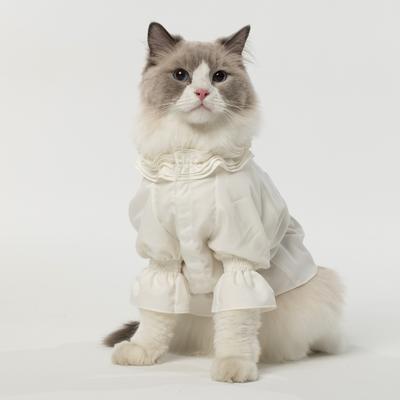 Show full view: Pebot Queen Dog & Cat Blouse & Bloomer Set, White, 12 slide 2 of 4