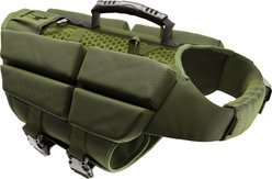 Noah & Paw 4-cube Reflective Dog Life Jacket, Green, Medium